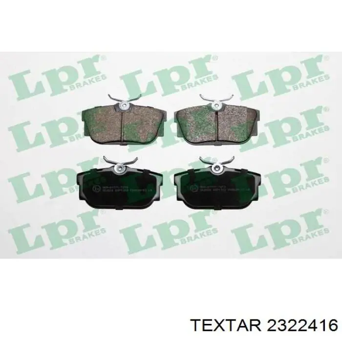 Купить 2322416 Textar Колодки тормозные задние, дисковые