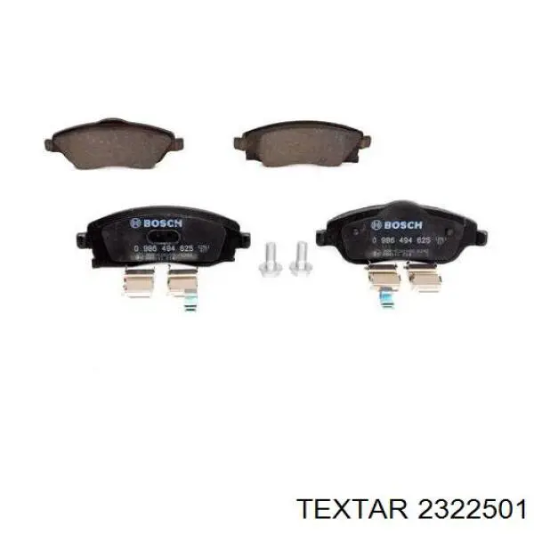 Передние тормозные колодки 2322501 Textar