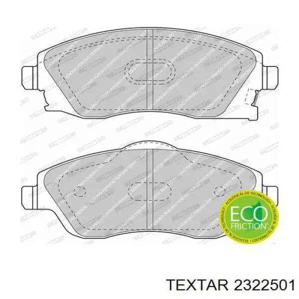 Колодки Textar 2322501 цена, от 38.28 USD