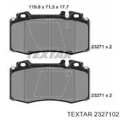 Тормозные колодки Textar 2327102