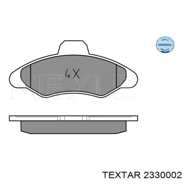 Передние тормозные колодки 2330002 Textar