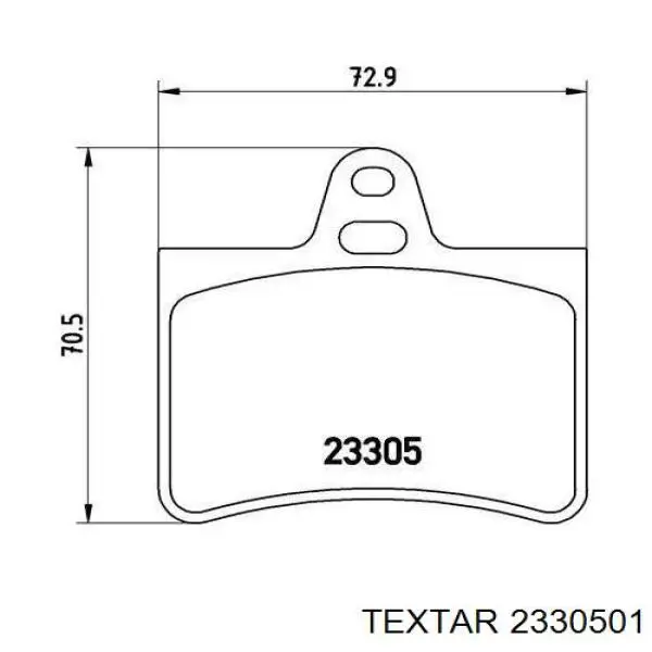 Купить 2330501 Textar Колодки тормозные задние, дисковые