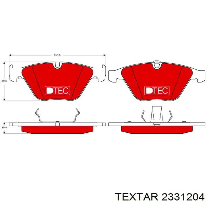 Купить 2331204 Textar Колодки тормозные