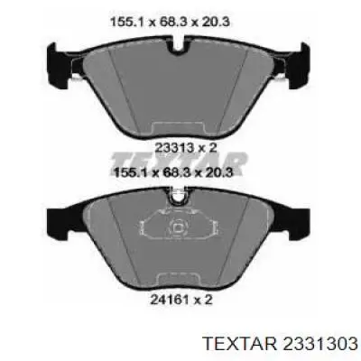 Колодки Textar 2331303 цена, от 67.82 USD