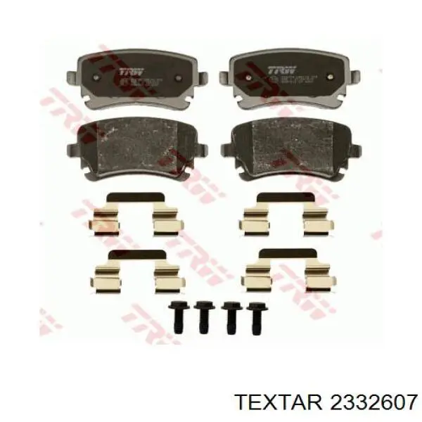 Купить 2332607 Textar Колодки тормозные задние, дисковые