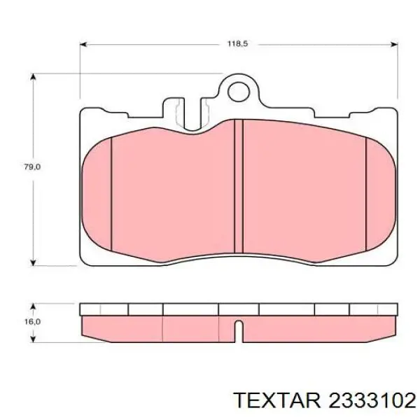Купить 2333102 Textar Колодки тормозные