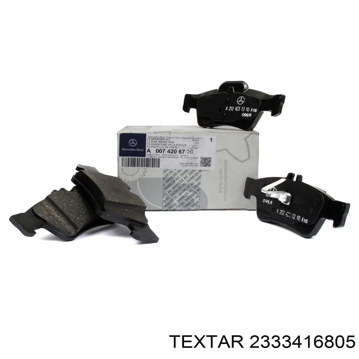 Купить 2333416805 Textar Колодки тормозные задние, дисковые