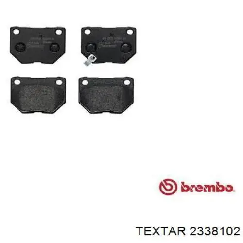 Купить 2338102 Textar Колодки тормозные задние, дисковые