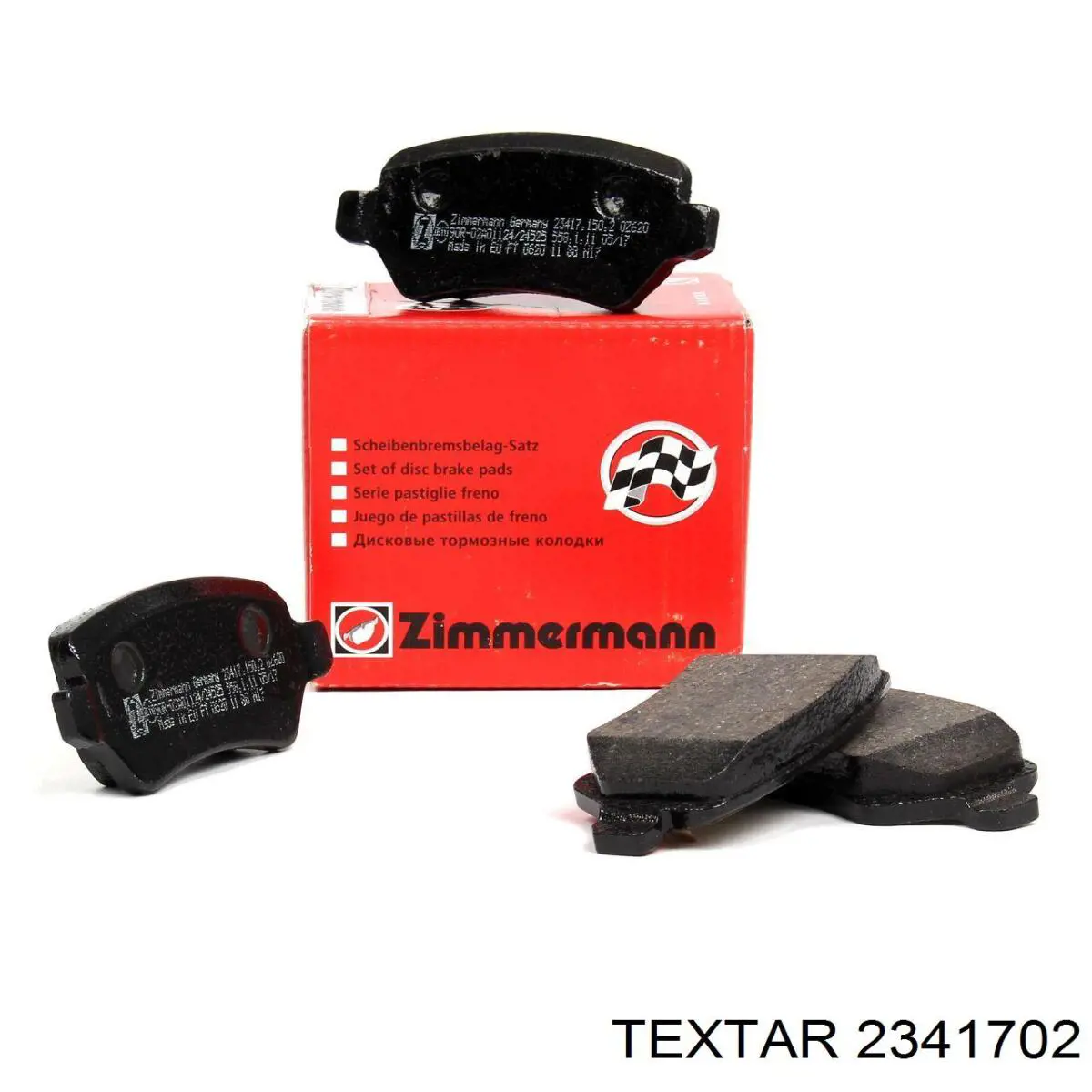 Задние тормозные колодки 2341702 Textar