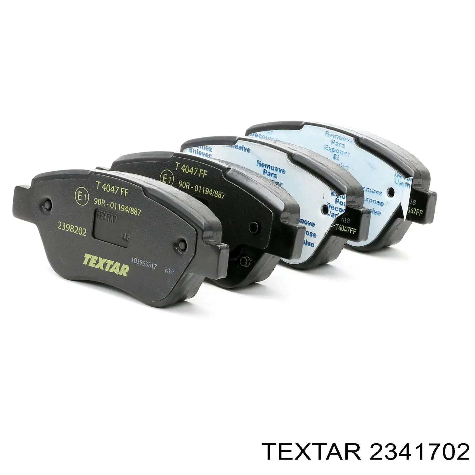 Купить 2341702 Textar Колодки тормозные задние, дисковые