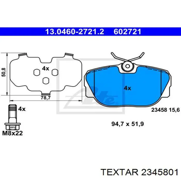 Колодки дисковые  Textar 2345801 цена, от 29.64 USD