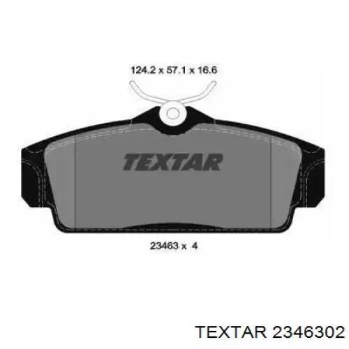 Купить 2346302 Textar Колодки тормозные