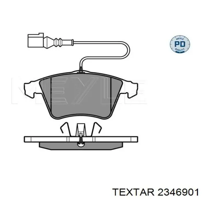 Передние тормозные колодки 2346901 Textar