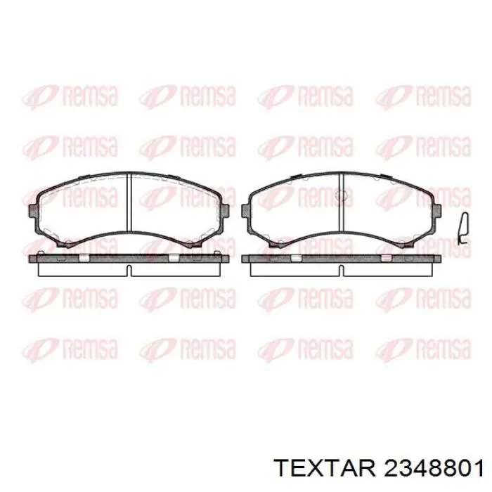 Передние тормозные колодки 2348801 Textar