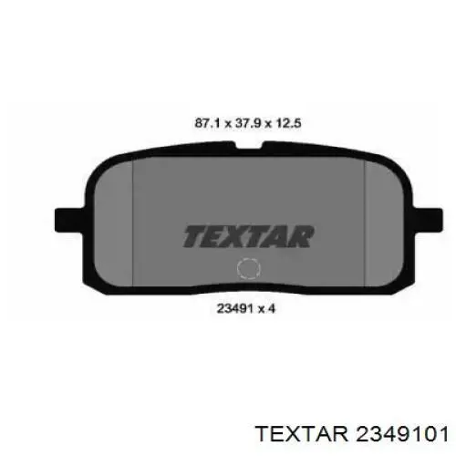 Задние тормозные колодки 2349101 Textar