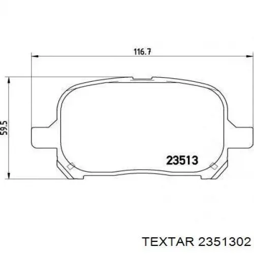 Купить 2351302 Textar Колодки тормозные