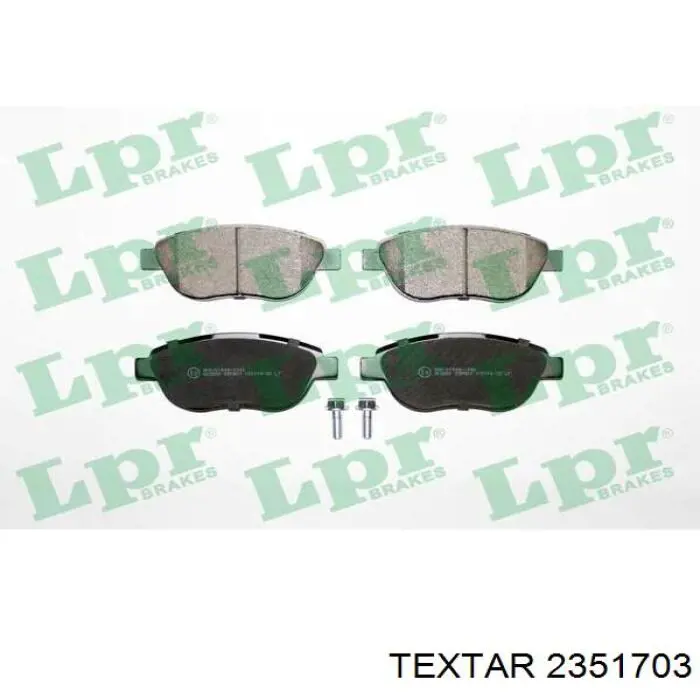 2351703 Textar Колодки тормозные дисковые комплект
