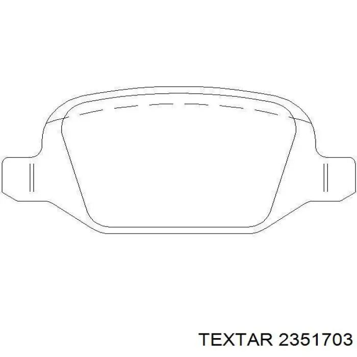 Колодки дисковые  Textar 2351703 цена, от 21.06 USD
