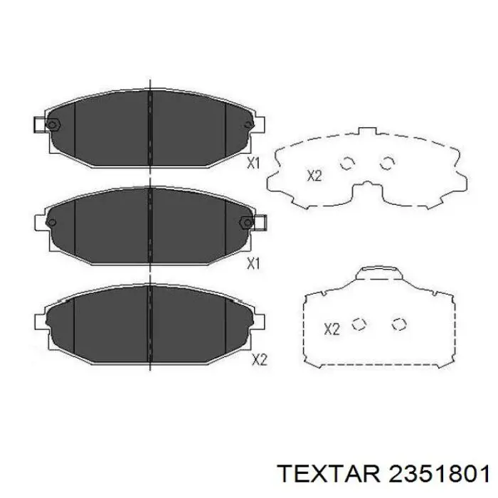 Колодки Textar 2351801 цена, от 30.37 USD