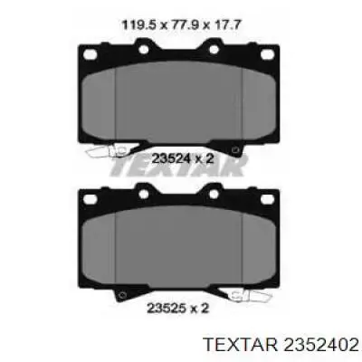 Тормозные колодки Textar 2352402