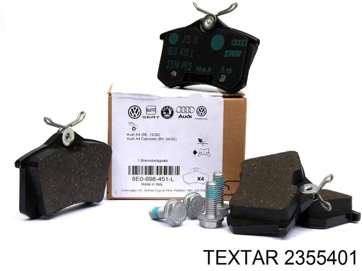 Колодки дисковые  Textar 2355401 цена, от 24.35 USD