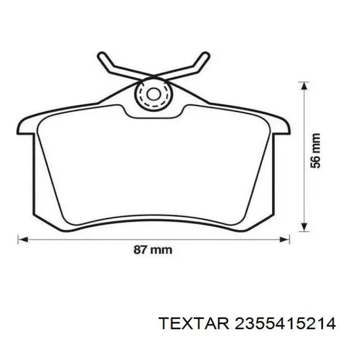 Задние тормозные колодки 2355415214 Textar