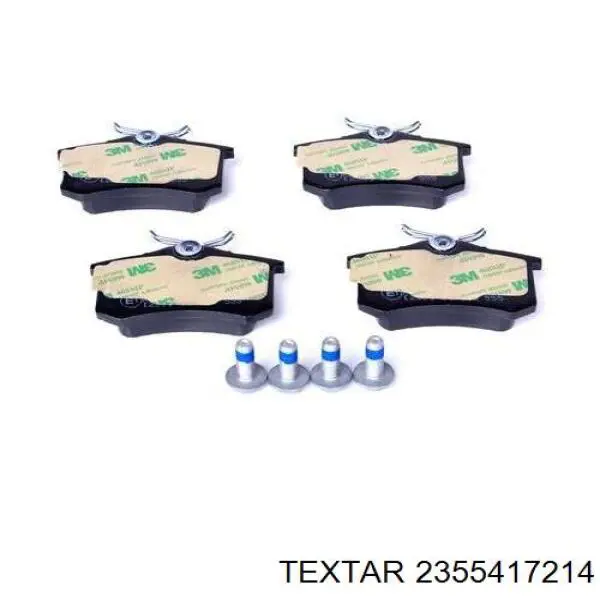 2355417214 Textar колодки тормозные задние дисковые