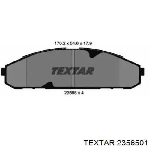 Передние тормозные колодки 2356501 Textar