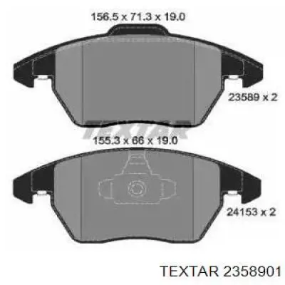 Купить 2358901 Textar Колодки тормозные
