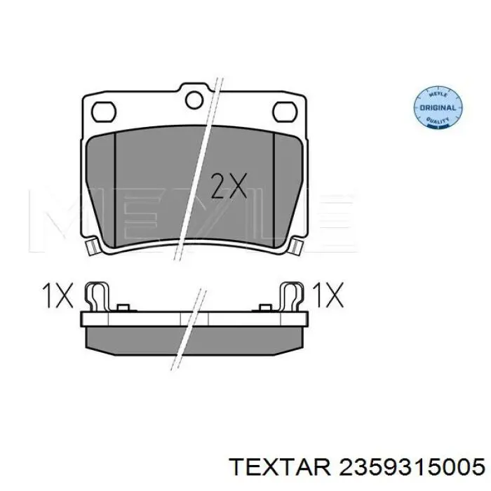 Колодки дисковые  Textar 2359315005 цена, от 20.82 USD