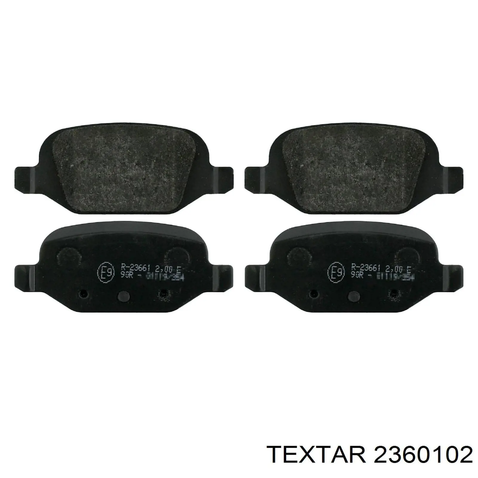 Купить 2360102 Textar Колодки тормозные задние, дисковые