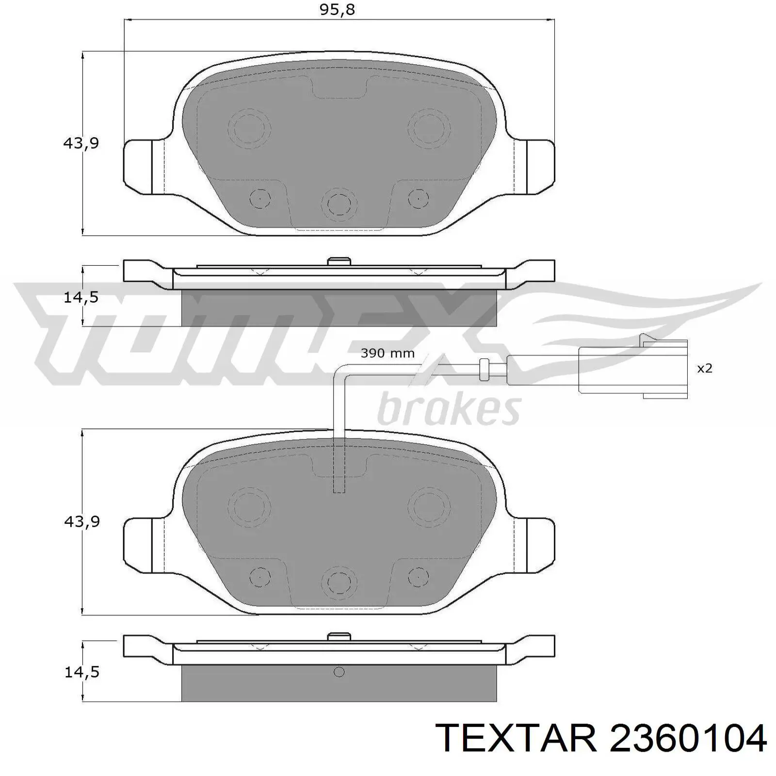 Купить 2360104 Textar Колодки тормозные
