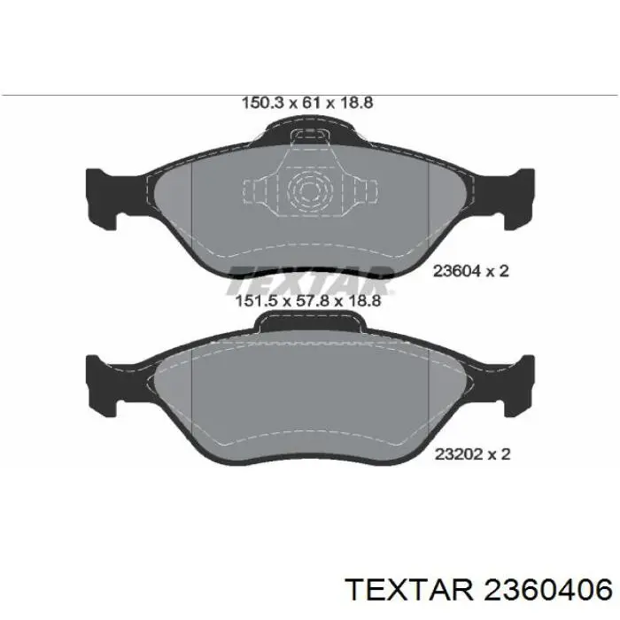 Колодки Textar 2360406 цена, от 27.73 USD