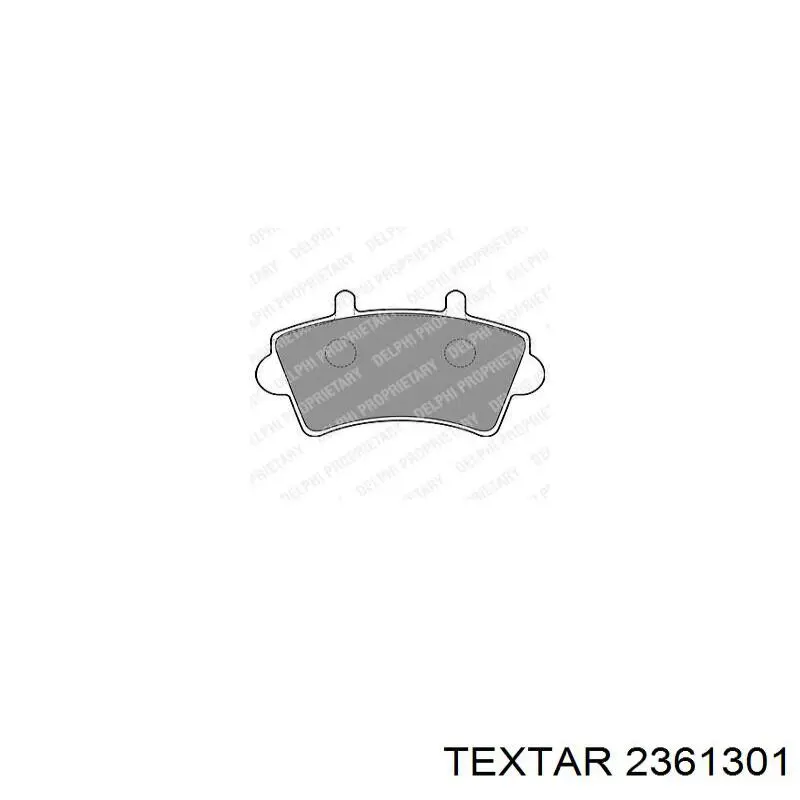 Тормозные колодки Textar 2361301