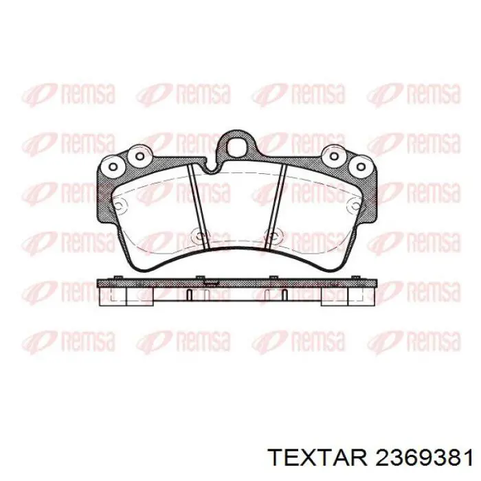 2369381 Textar Колодки передние