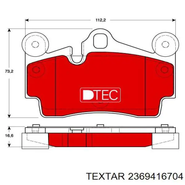 Колодки дисковые  Textar 2369416704 цена, от 47.36 USD