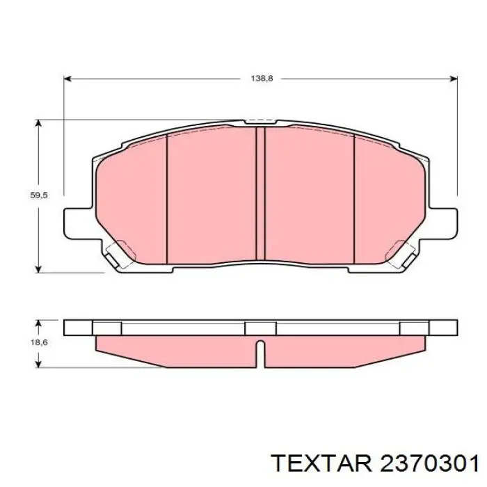 Колодки Textar 2370301 цена, от 37.24 USD