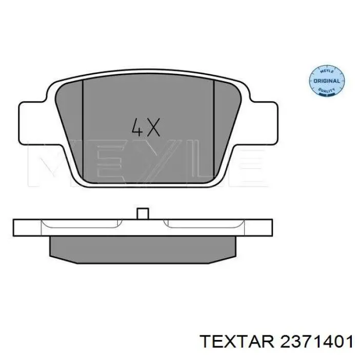 Колодки дисковые  Textar 2371401 цена, от 23.24 USD
