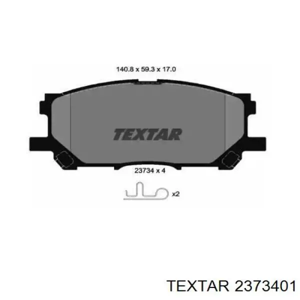 Колодки Textar 2373401 цена, от 31.78 USD