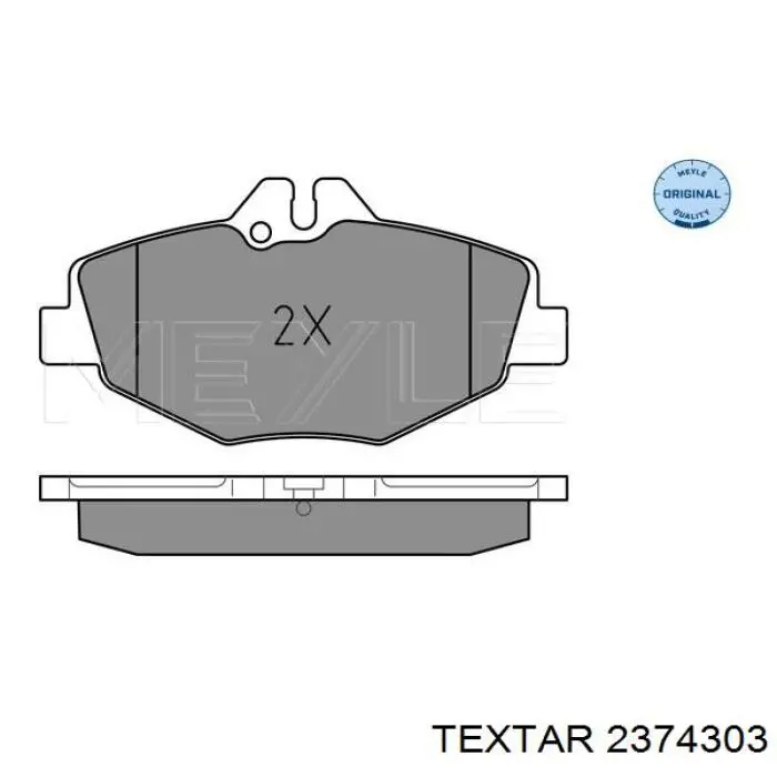 Передние тормозные колодки 2374303 Textar
