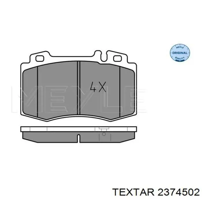 Купить 2374502 Textar Колодки тормозные
