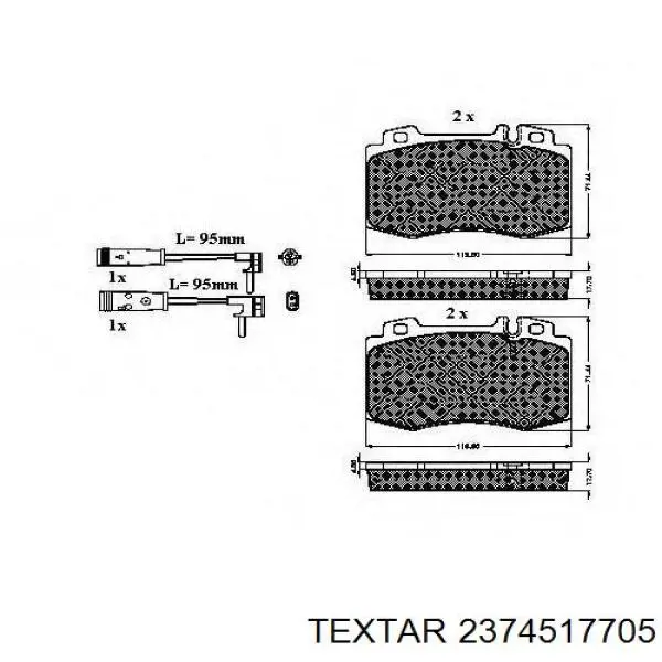 Колодки Textar 2374517705 цена, от 44.49 USD