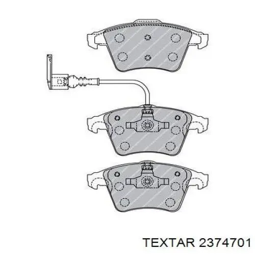 Передние тормозные колодки 2374701 Textar