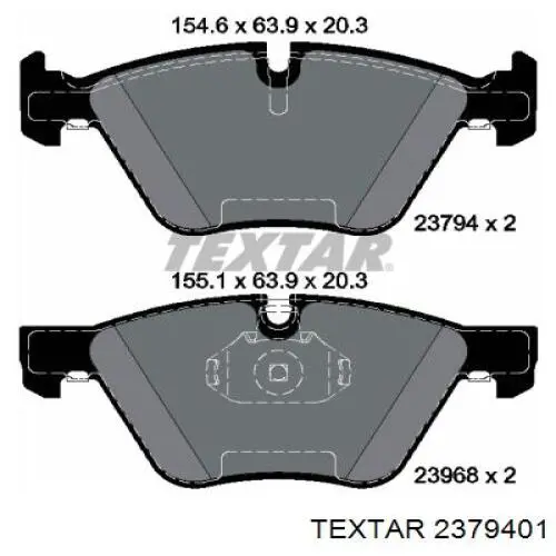 Купить 2379401 Textar Колодки тормозные