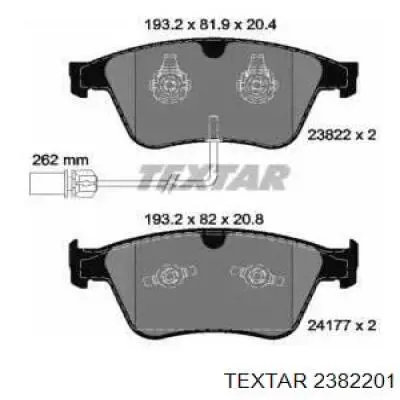 Колодки Textar 2382201 цена, от 125.92 USD