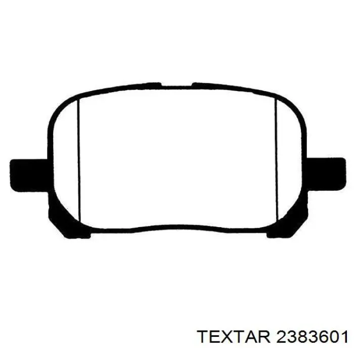 Тормозные колодки Textar 2383601