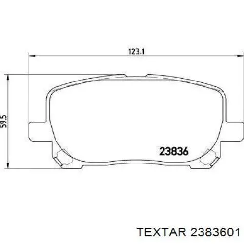 Колодки Textar 2383601 цена, от 27.50 USD