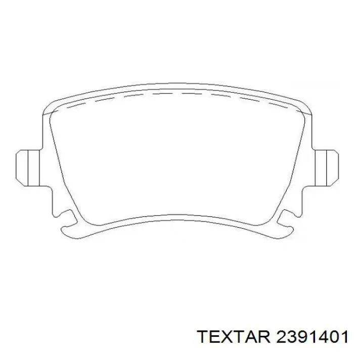 Задние тормозные колодки 2391401 Textar