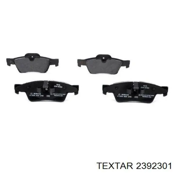 Задние тормозные колодки 2392301 Textar