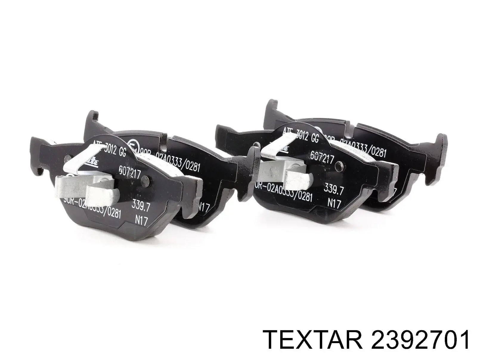 2392701 Textar Колодки тормозные дисковые комплект